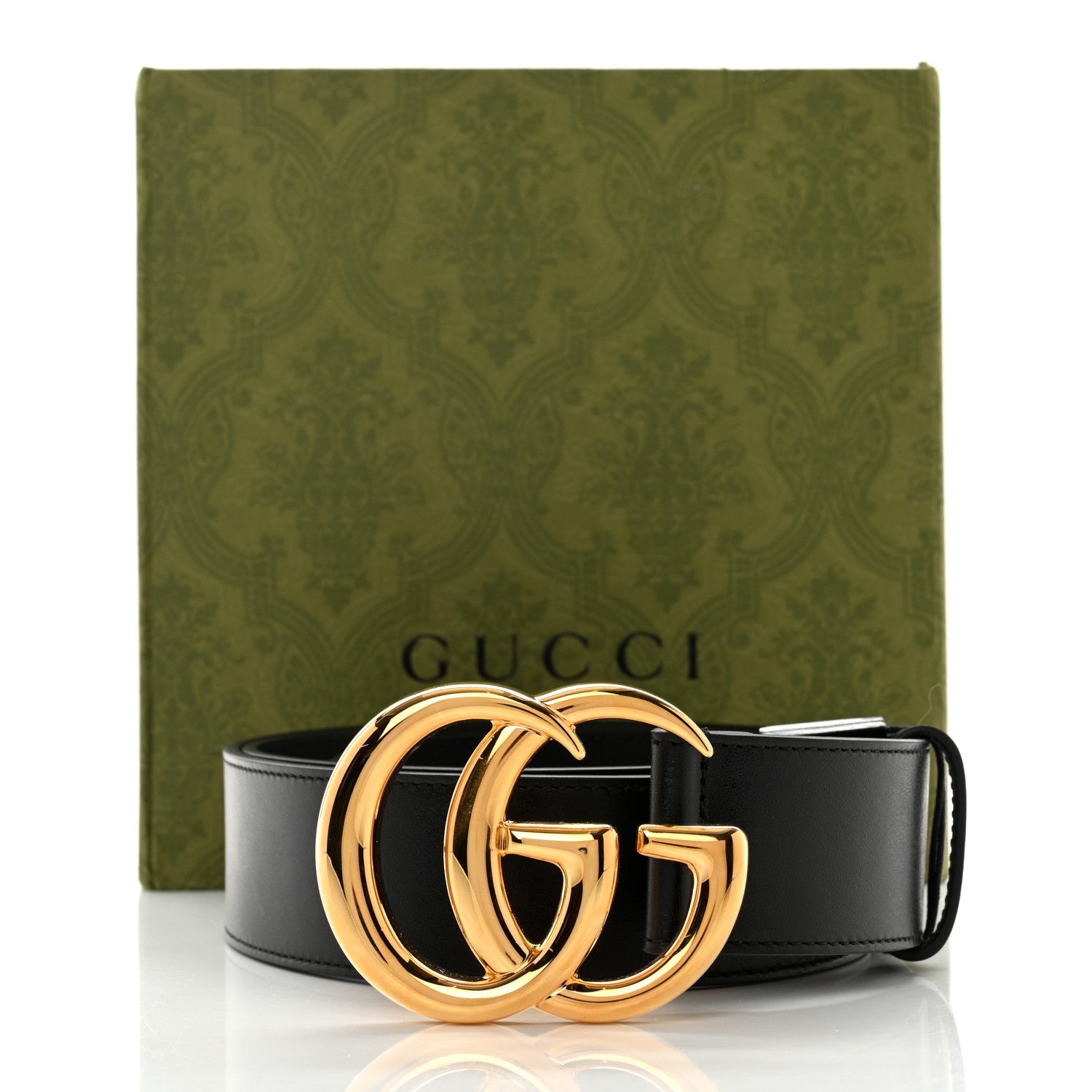Gucci Plutone Calfskin Double G 40mm Belt 100 40 Black 7 of 7