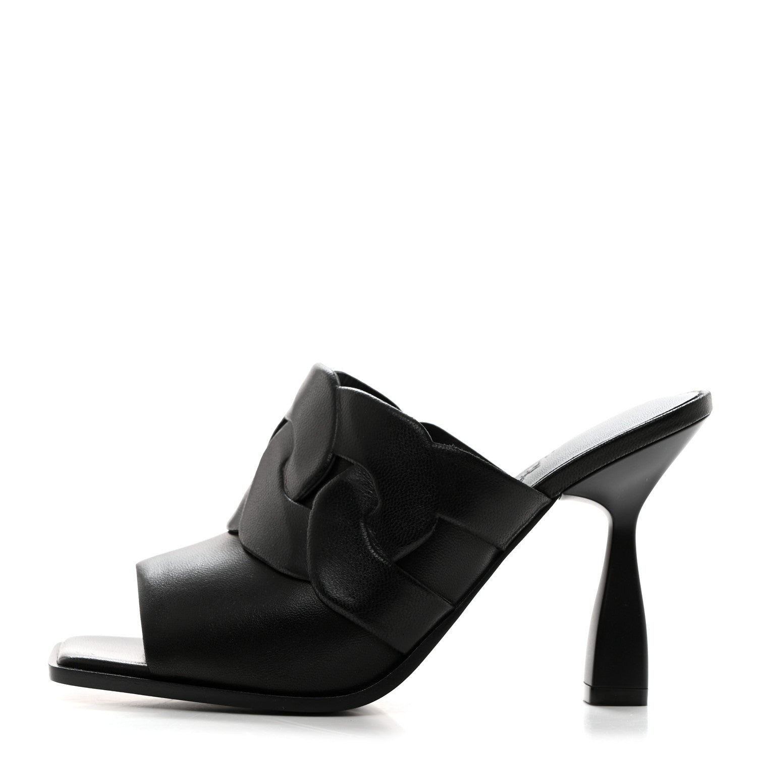 Hermes Nappa Hanna 95 Sandal 36 Black 1 of 9