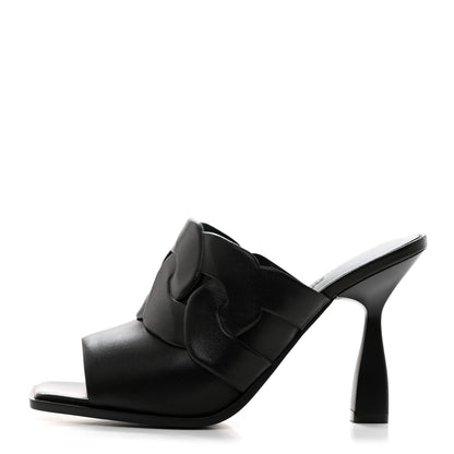 Hermes Nappa Hanna 95 Sandal 36 Black 1 of 9