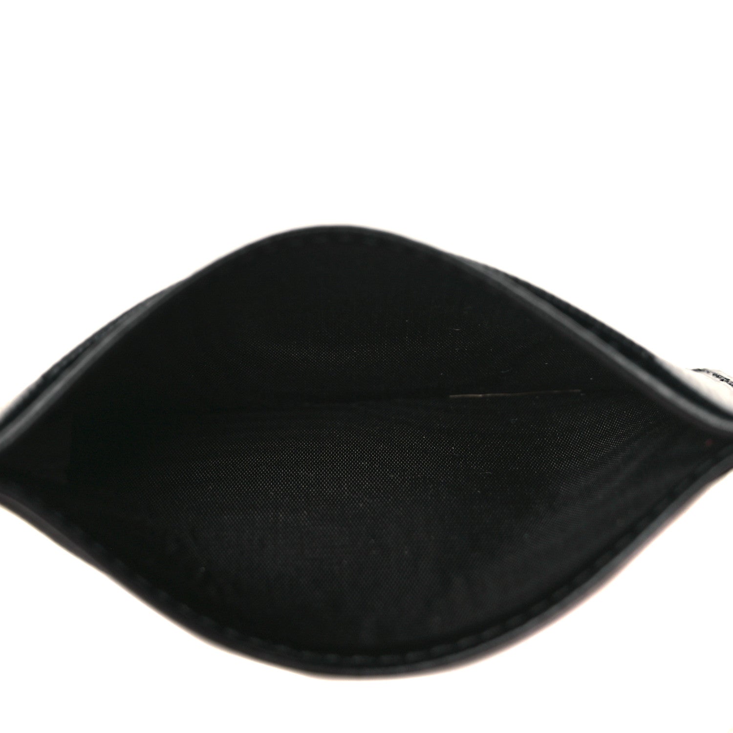 Prada Vitello Move Metal Card Case Black 5 of 6