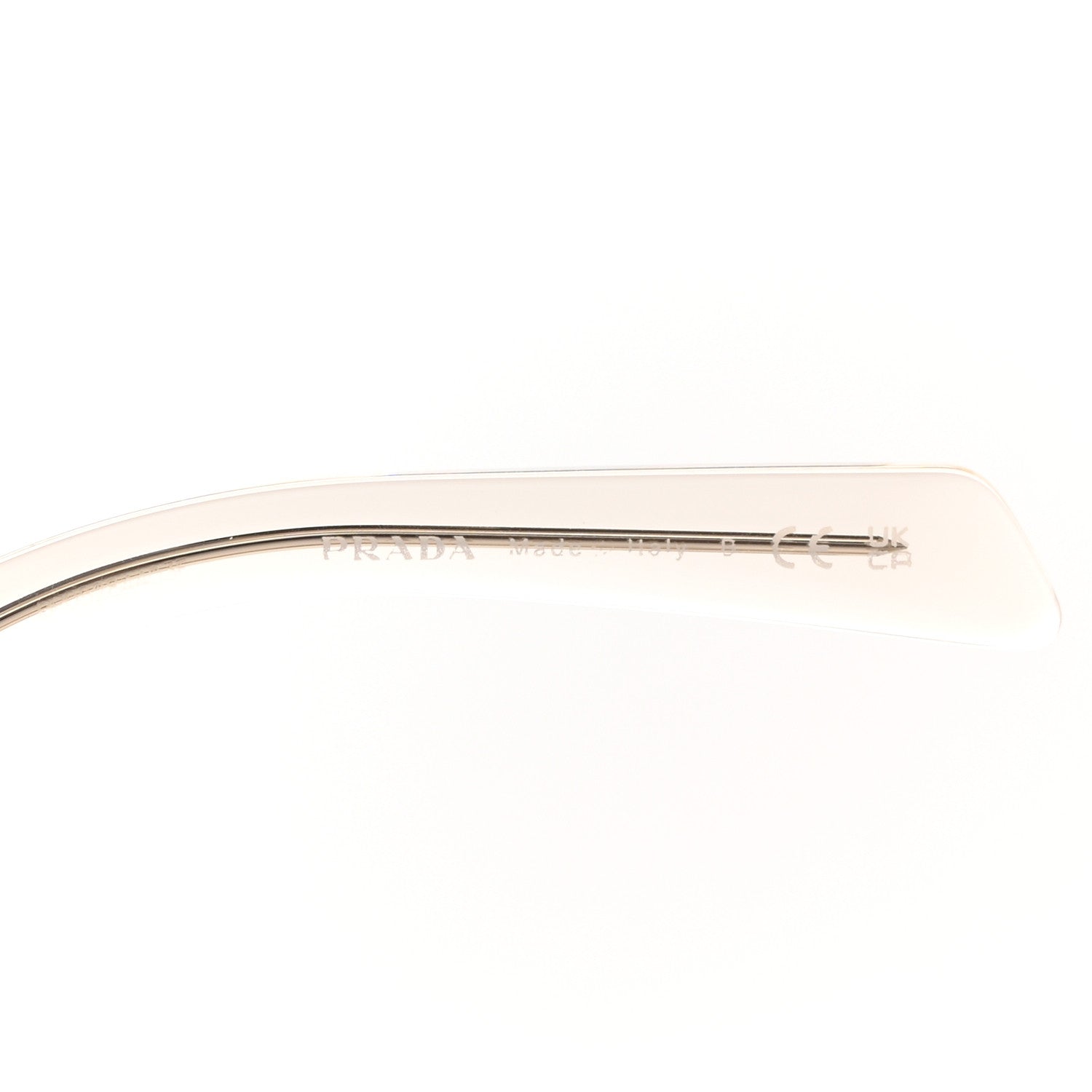 Prada Cat Eye Sunglasses SPR 13Z Transparent Beige 5 of 7