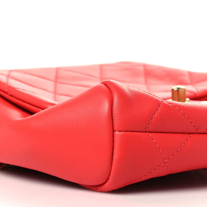Chanel Lambskin Quilted Side-Packs Red 12 of 13