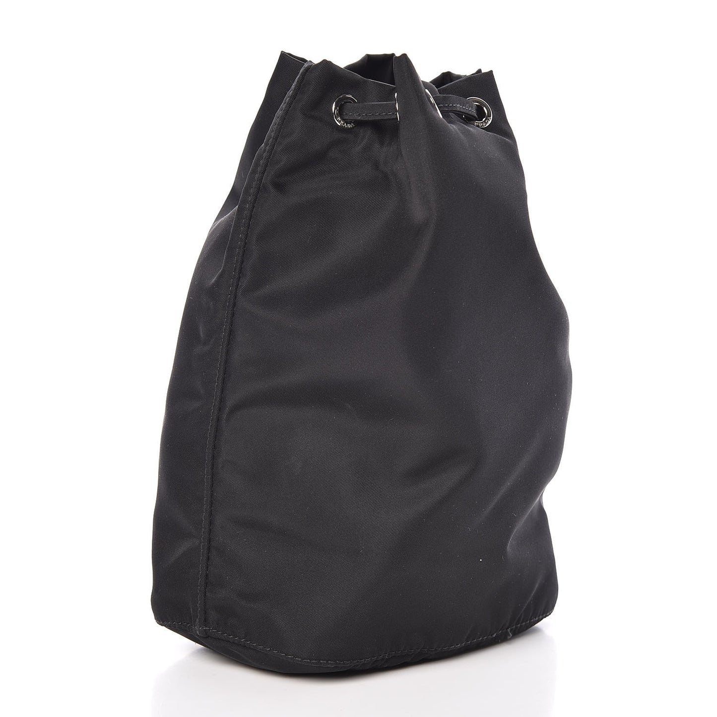 Nylon Vela Drawstring Pouch Black