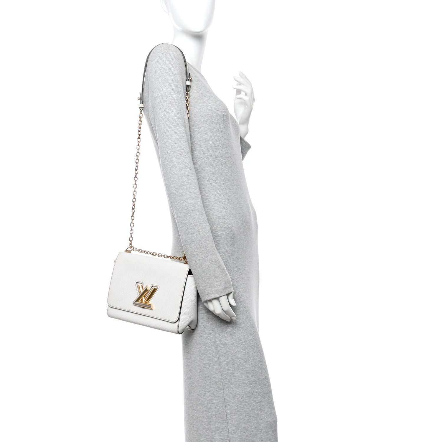 Louis Vuitton Epi Twist Shoulder Bag MM White 1807280 – FASHIONPHILE