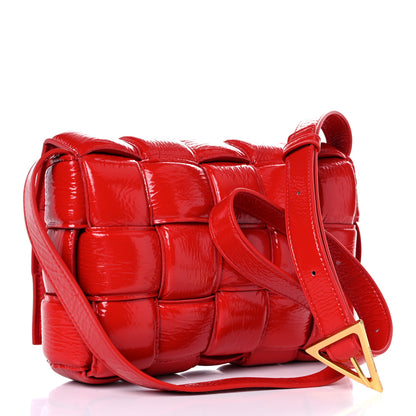 Bottega Veneta Textured Deerskin Maxi Intrecciato Padded Cassette Crossbody Bag Chili 3 of 10