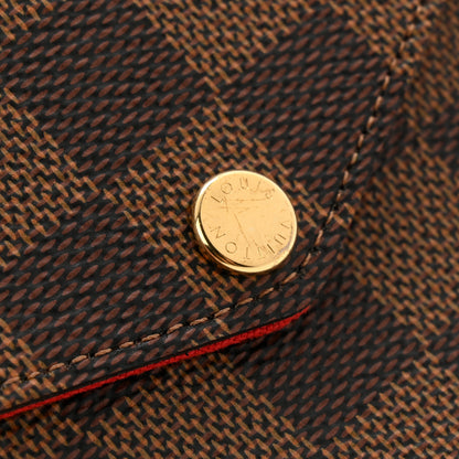 Louis Vuitton Damier Ebene Pochette Felicie Chain Wallet 8 of 9
