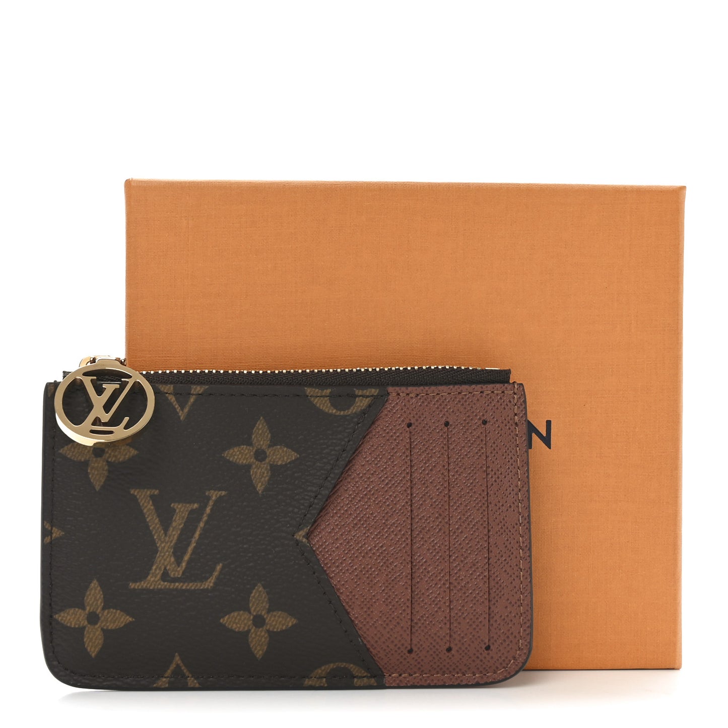 Monogram Zipped Romy Card Holder
