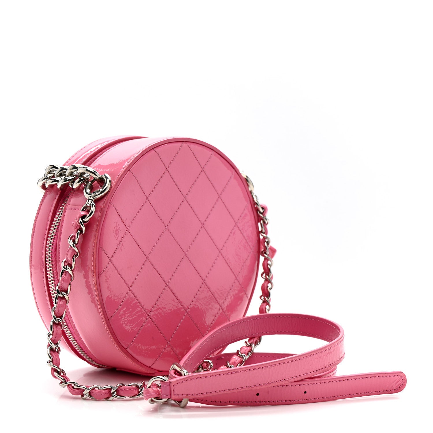 Chanel Patent Round As Earth Evening Bag Pink 3 of 19