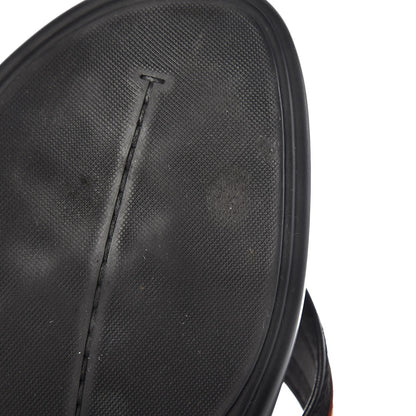 Louis Vuitton Mens Rubber Canvas Vachetta Thong Sandals 6 Black 10 of 10