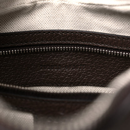 Gucci GG Supreme Monogram Textured Calfskin Web Large Attache Shoulder Bag Beige Ebony New Acero 7 of 12