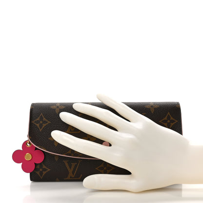 Louis Vuitton Monogram Bloom Flower Emilie Wallet Fuchsia 2 of 8