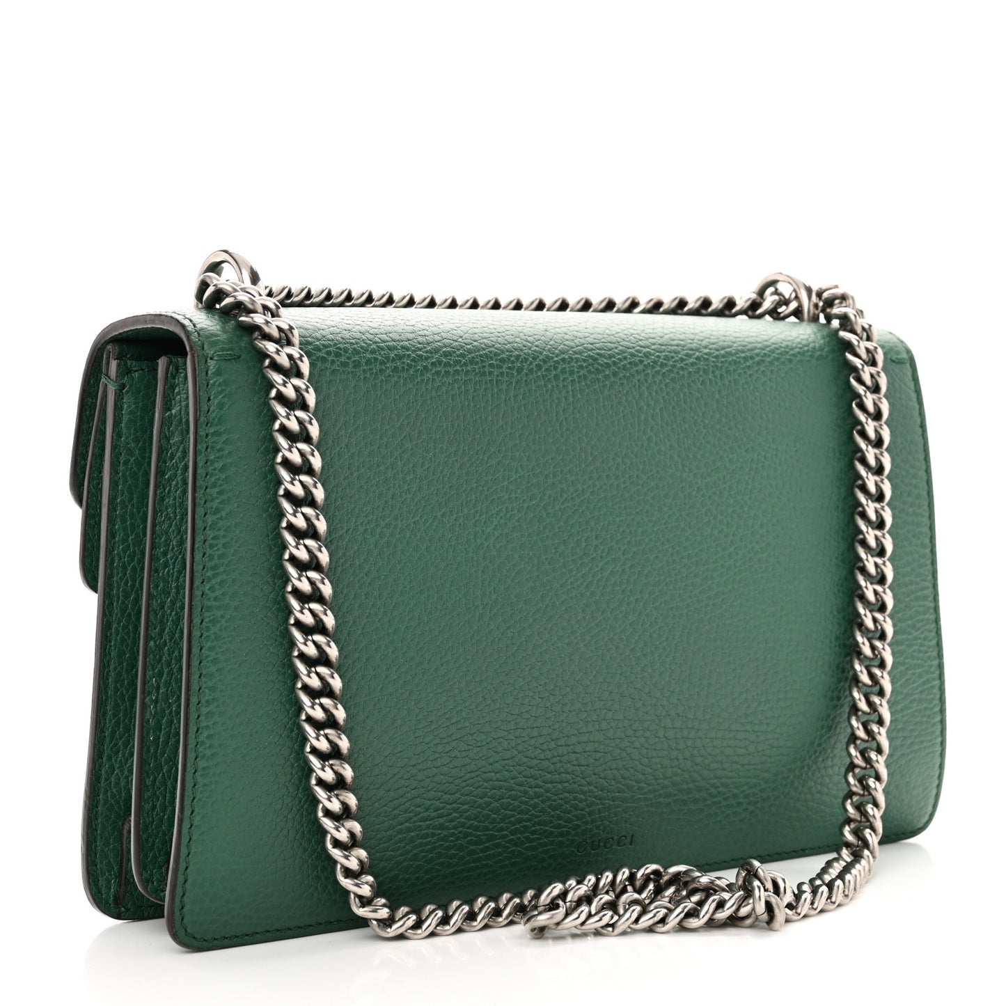 Pebbled Calfskin Small Dionysus Shoulder Bag Emerald