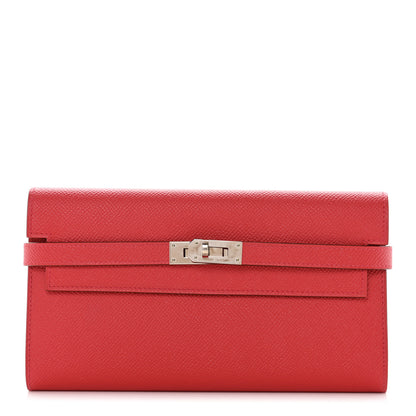 Hermes Epsom Kelly Longue Wallet Bougainvillea 1 of 8