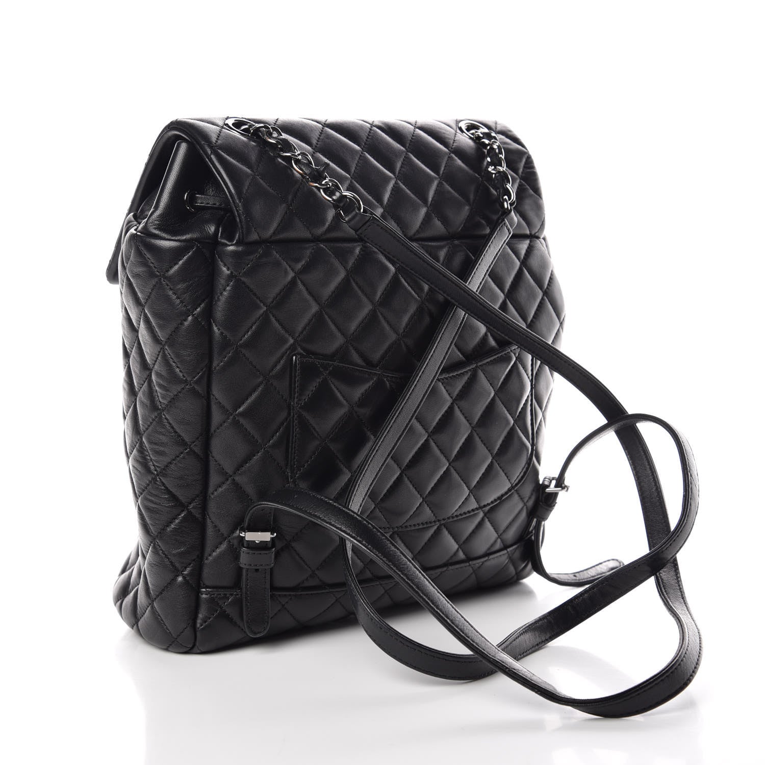 Chanel Lambskin Quilted Large Urban Spirit Backpack Black 3 of 10
