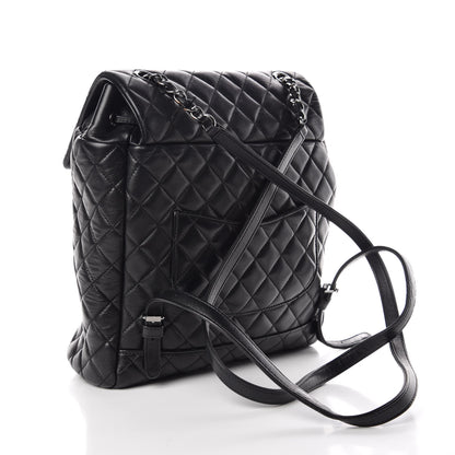 Chanel Lambskin Quilted Large Urban Spirit Backpack Black 3 of 10
