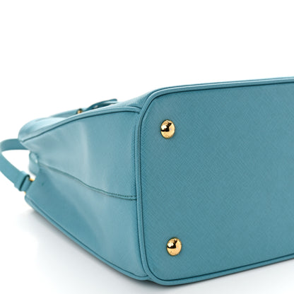 Prada Saffiano Lux Medium Tote Turchese 9 of 10