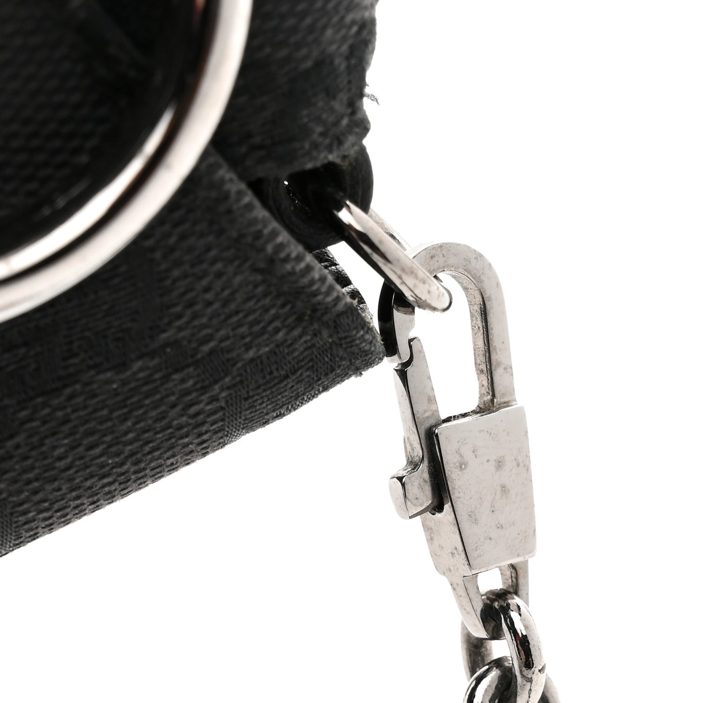 Monogram Horsebit Chain Clutch Black