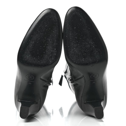 Chanel Lambskin High Boots 36 Black 5 of 12
