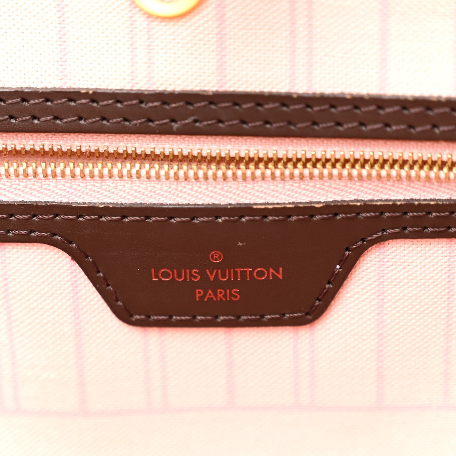 Louis Vuitton Damier Ebene Neo Neverfull MM Rose Ballerine 7 of 11