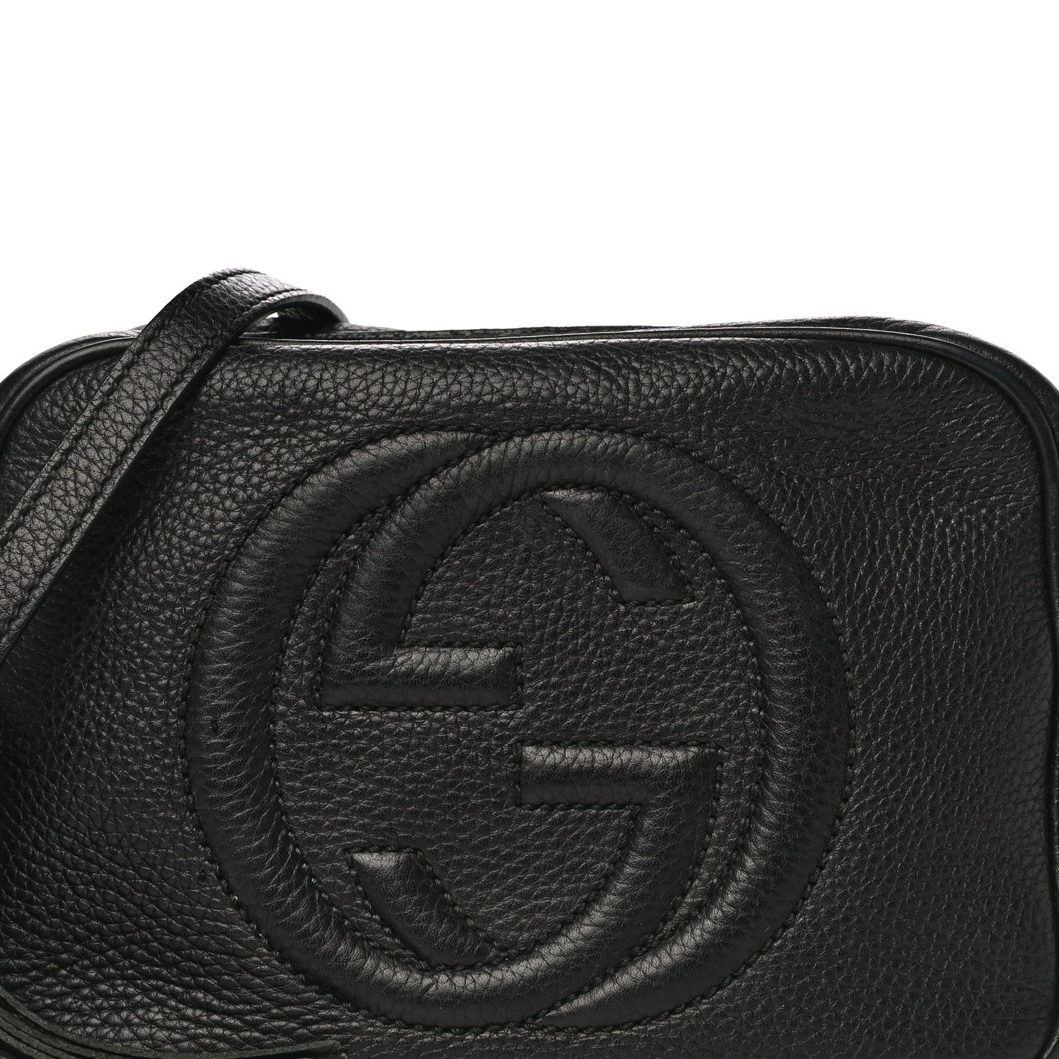 Gucci Pebbled Calfskin Small Soho Disco Bag Black 13 of 15
