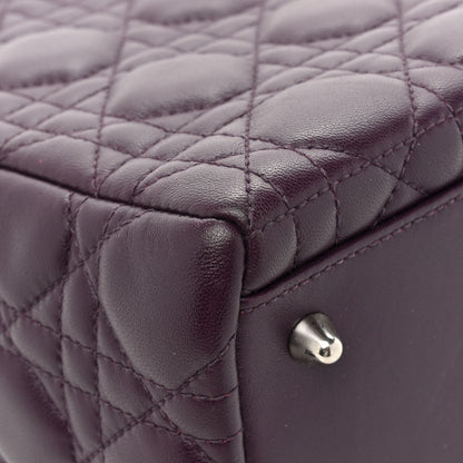 Christian Dior Lambskin Cannage Medium Lady Dior Purple 12 of 18