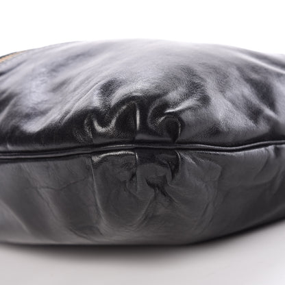 Fendi Goatskin Zipper Hobo Black 6 of 10