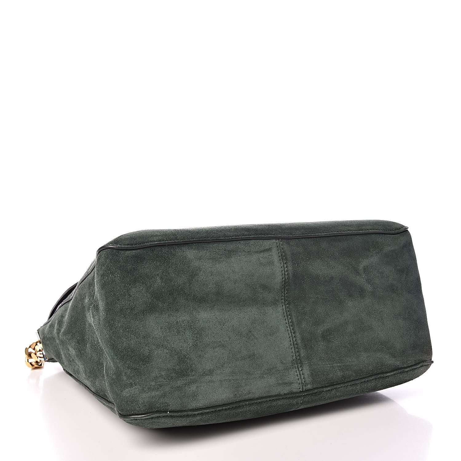 Celine Suede Medium Gourmette Emerald 4 of 13