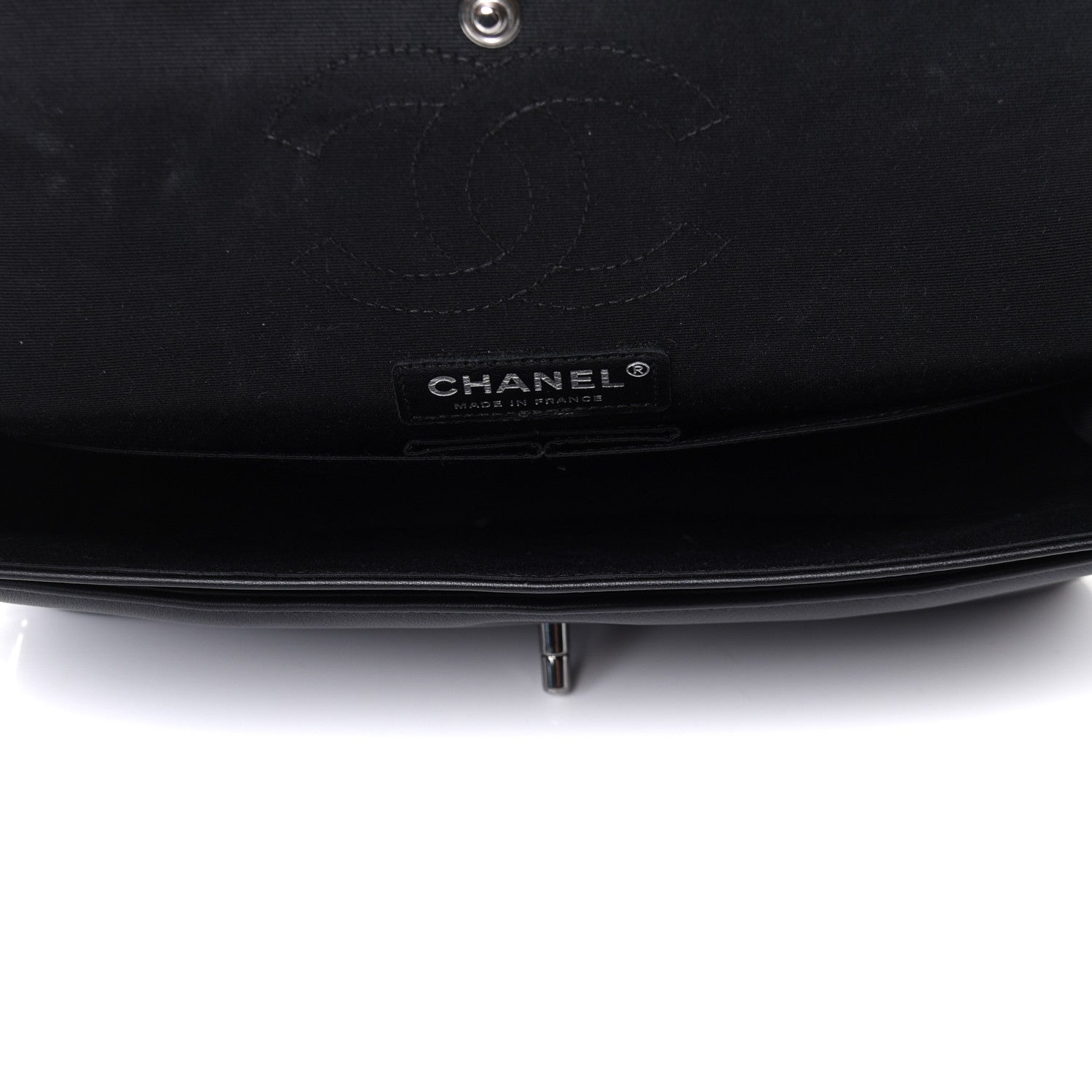 Chanel Calfskin Medium Classic Pure Double Flap Black 6 of 12