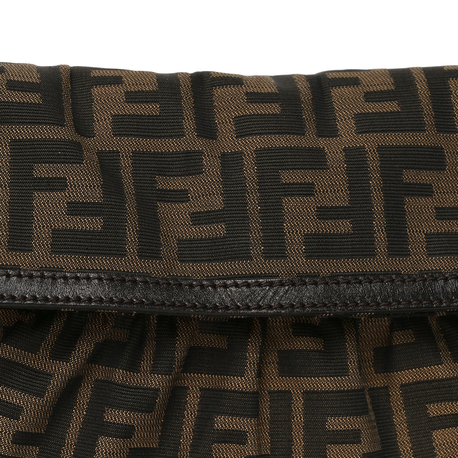 Fendi Zucca Small Chef Shoulder Bag Tobacco 6 of 8