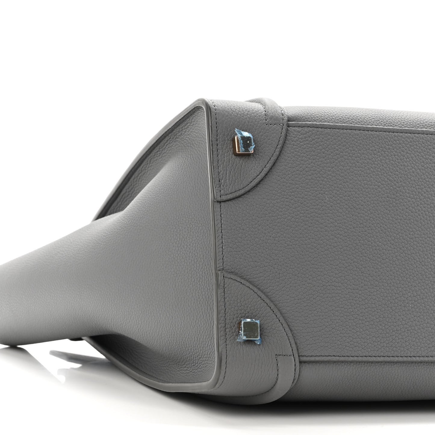 Drummed Calfskin Mini Luggage Kohl
