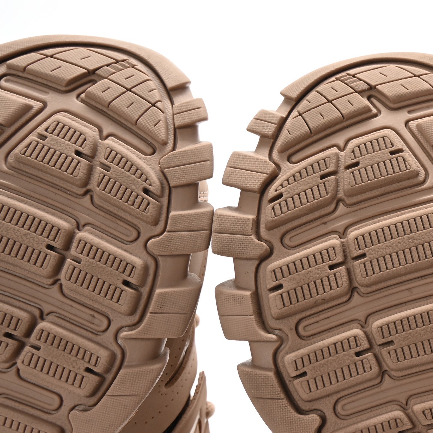 Mesh Rubber Uni-Matte Full Color Womens Track Sneakers 38 Full Beige