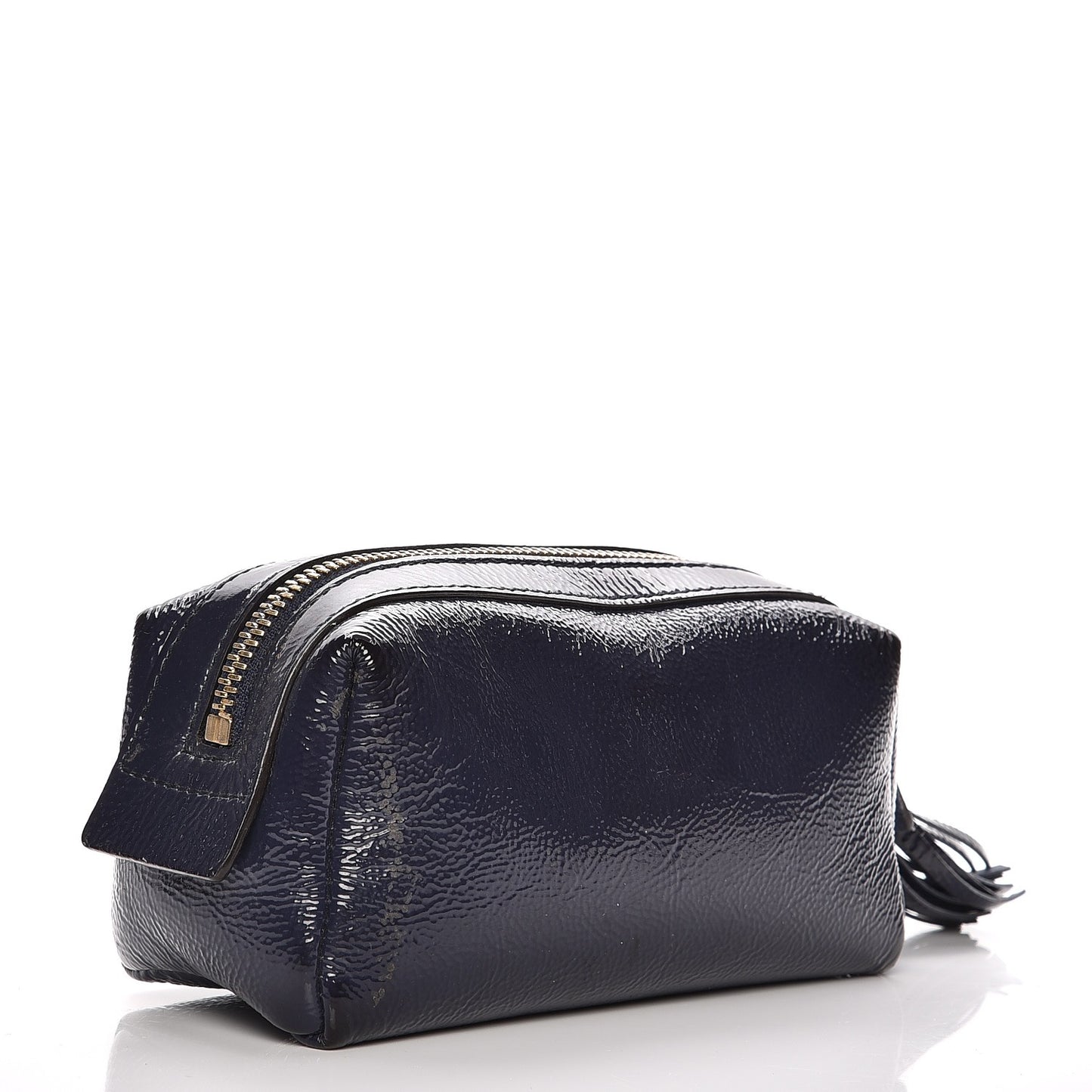 Patent Small Soho Cosmetic Case Uniform Blue