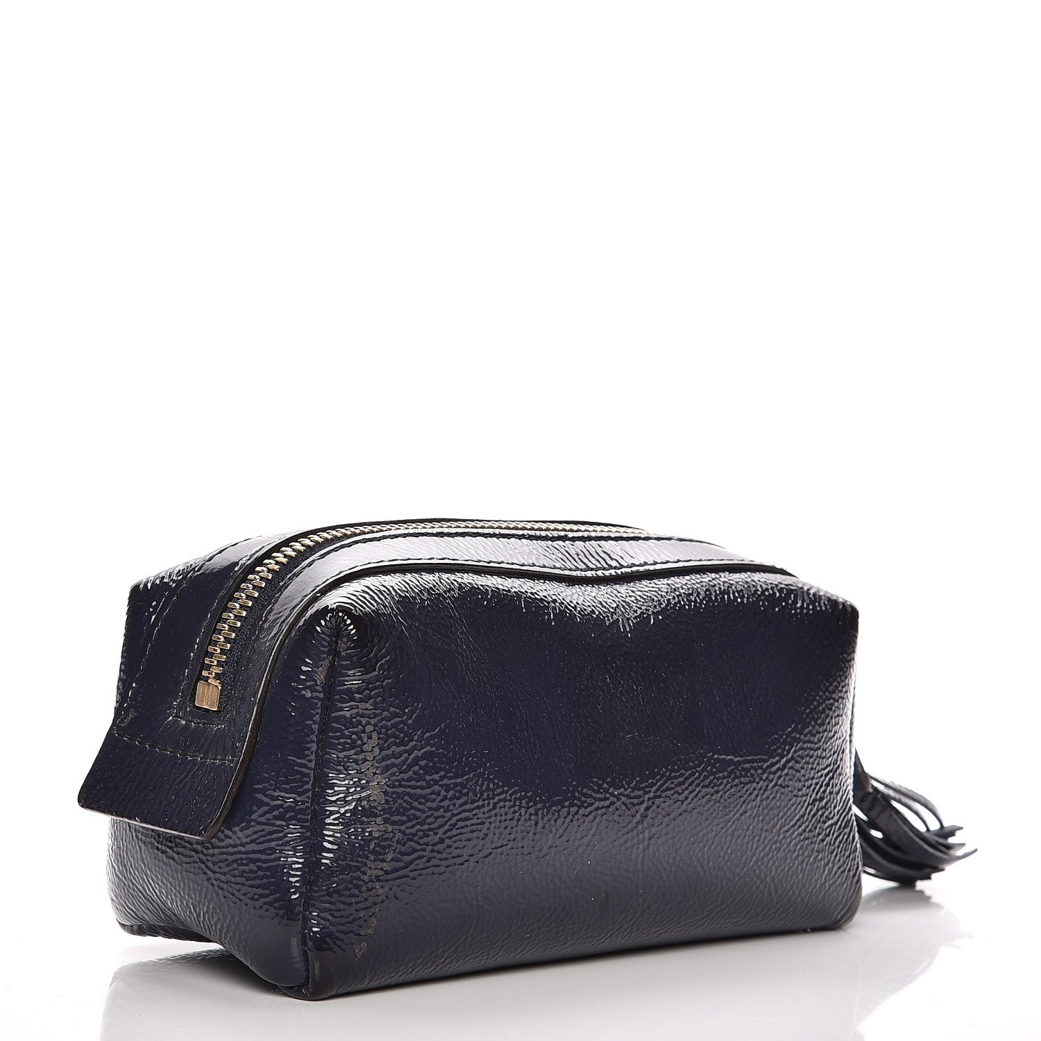Gucci Patent Small Soho Cosmetic Case Uniform Blue 3 of 10