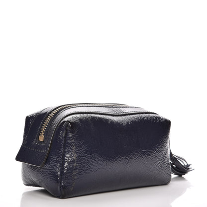 Gucci Patent Small Soho Cosmetic Case Uniform Blue 3 of 10
