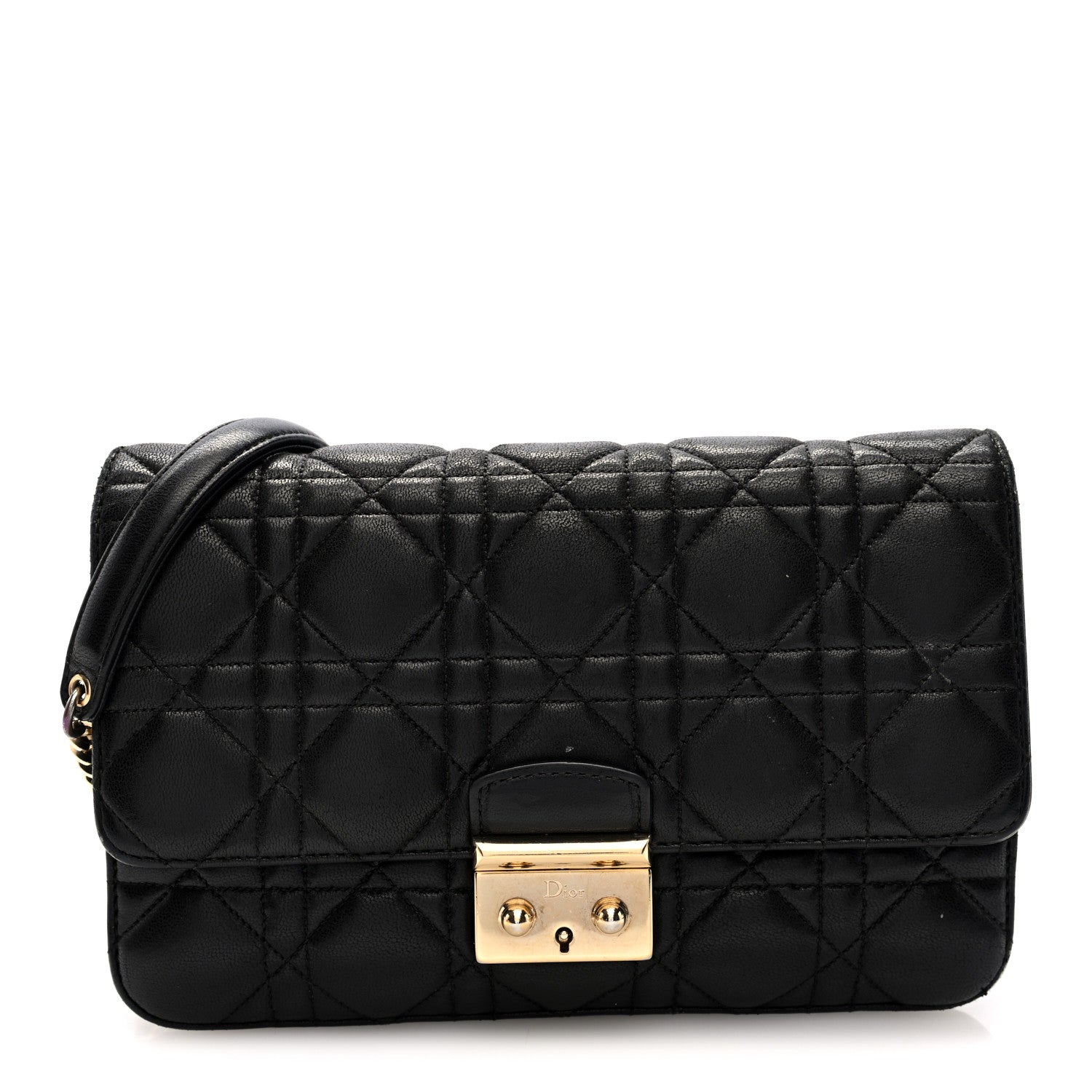 Christian Dior Lambskin Cannage Medium Miss Dior Flap Black 1 of 9