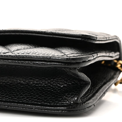 Chanel Caviar Quilted Wallet On Chain WOC Black 11 of 12