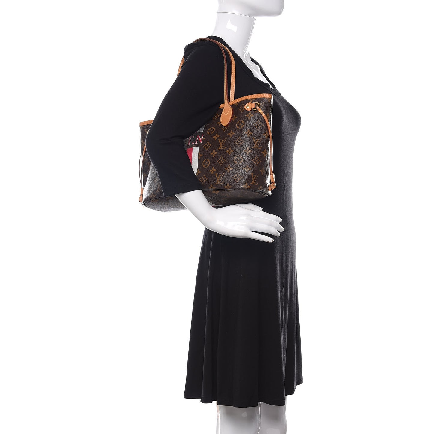 Monogram My LV Heritage Neverfull PM White Fuchsia