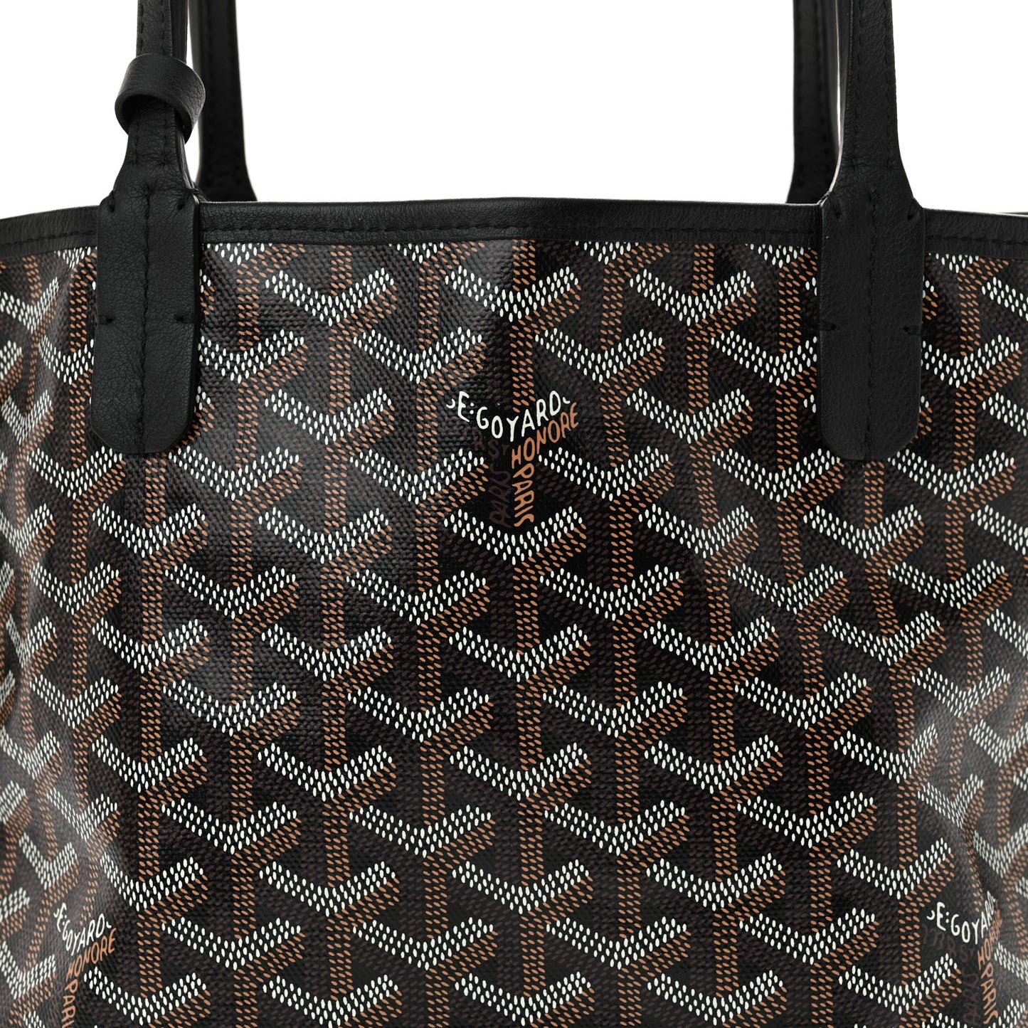 Goyardine Reversible Mini Anjou Black