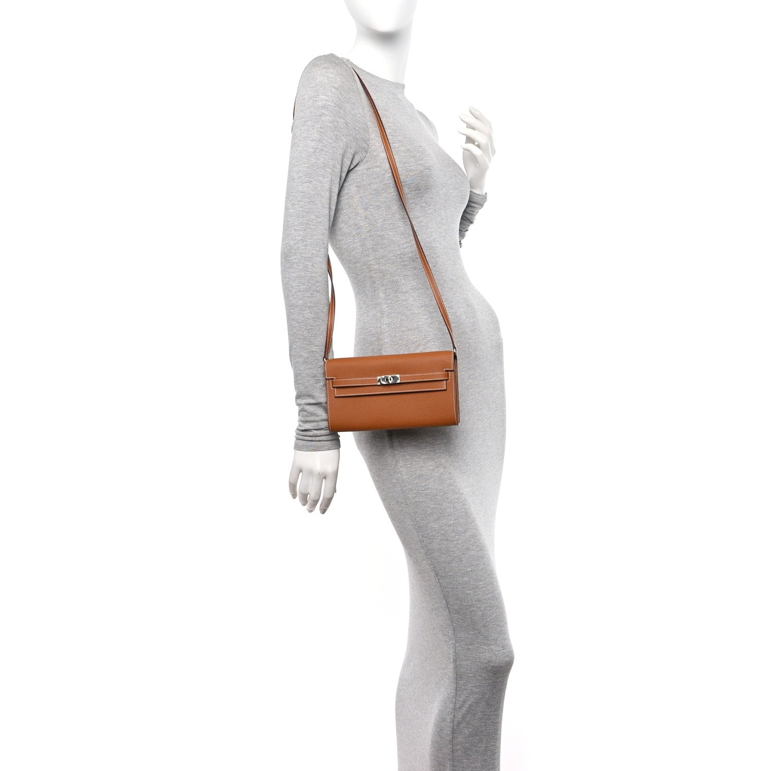 Hermes Epsom Kelly Wallet To Go Gold 2 of 11