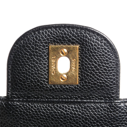 Chanel Caviar Jumbo Single Flap Black 8 of 11