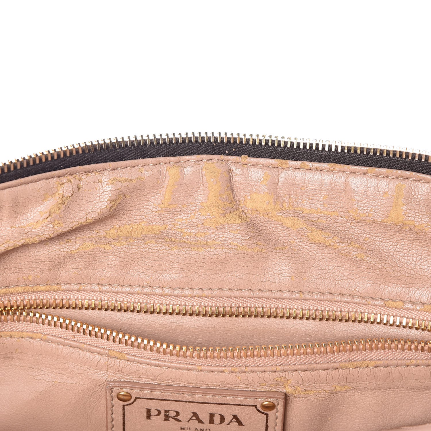 Prada Vitello Shine Shopping Satchel Brown 7 of 23