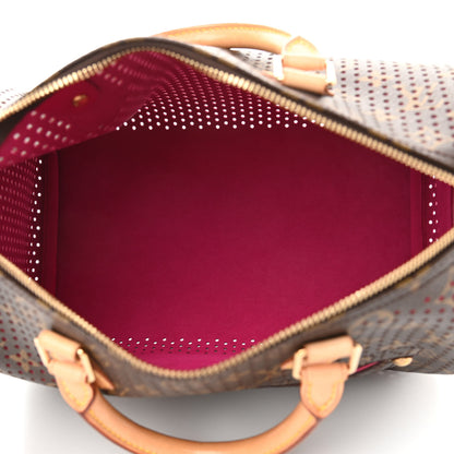 Louis Vuitton Monogram Perforated Speedy 30 Fuchsia 5 of 9