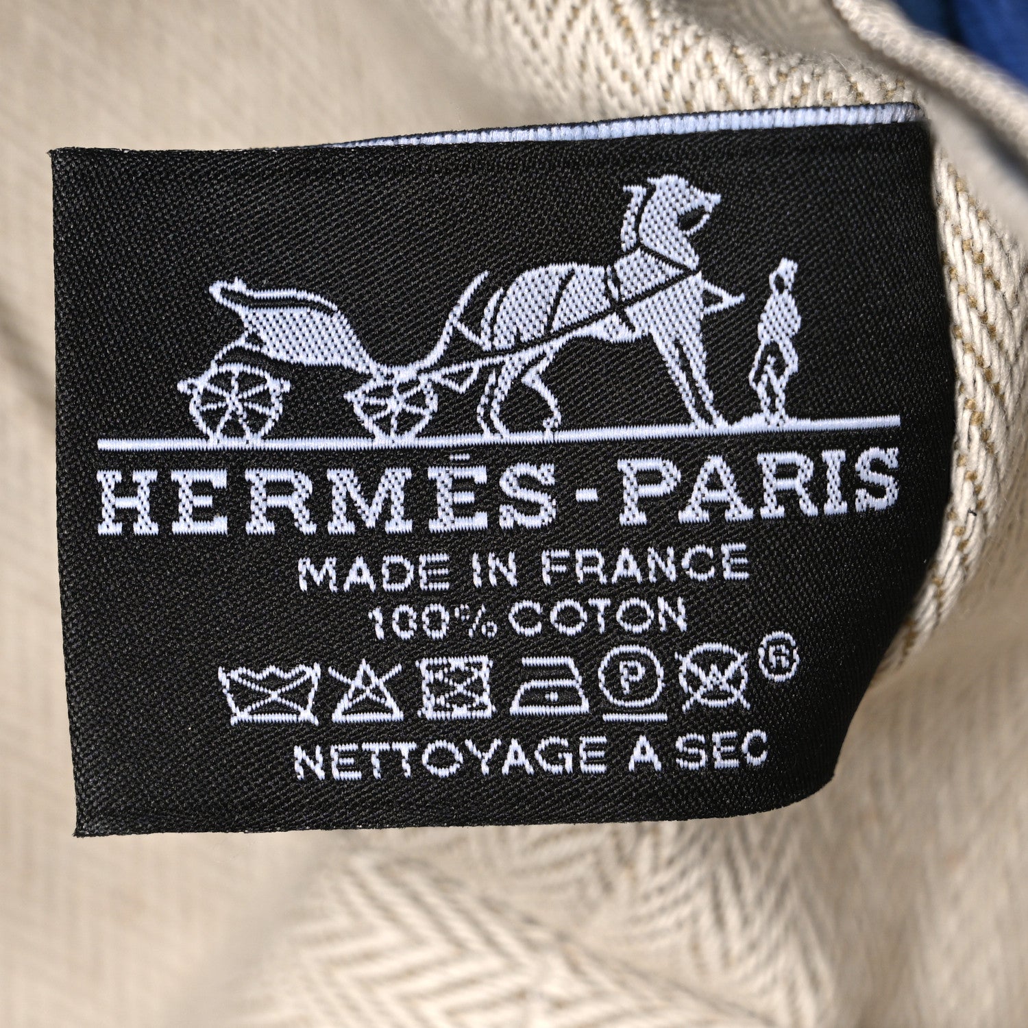 Hermes Canvas Small Bride-A-Brac Pouch Marine 6 of 6