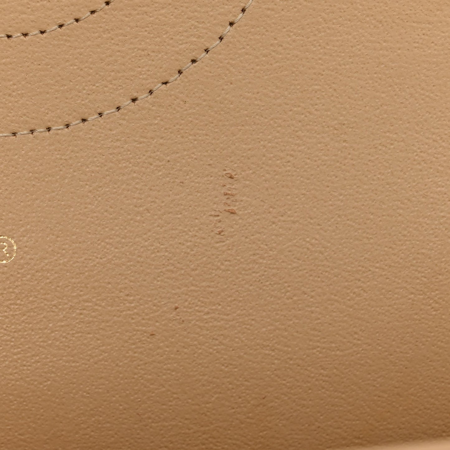 Lambskin Quilted Jumbo Double Flap Beige