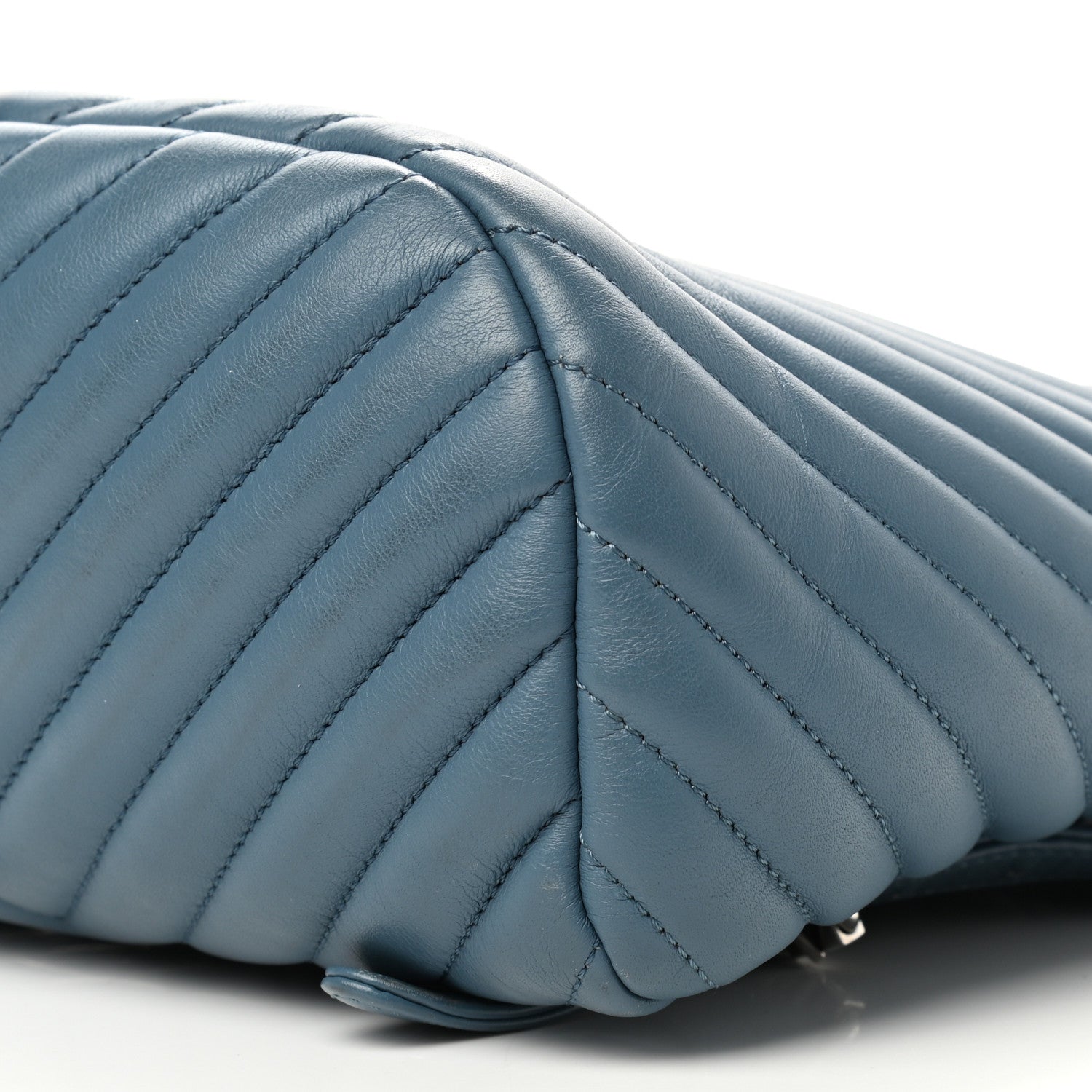 Chanel Calfskin Chevron Quilted Small Urban Spirit Backpack Light Blue 9 of 10
