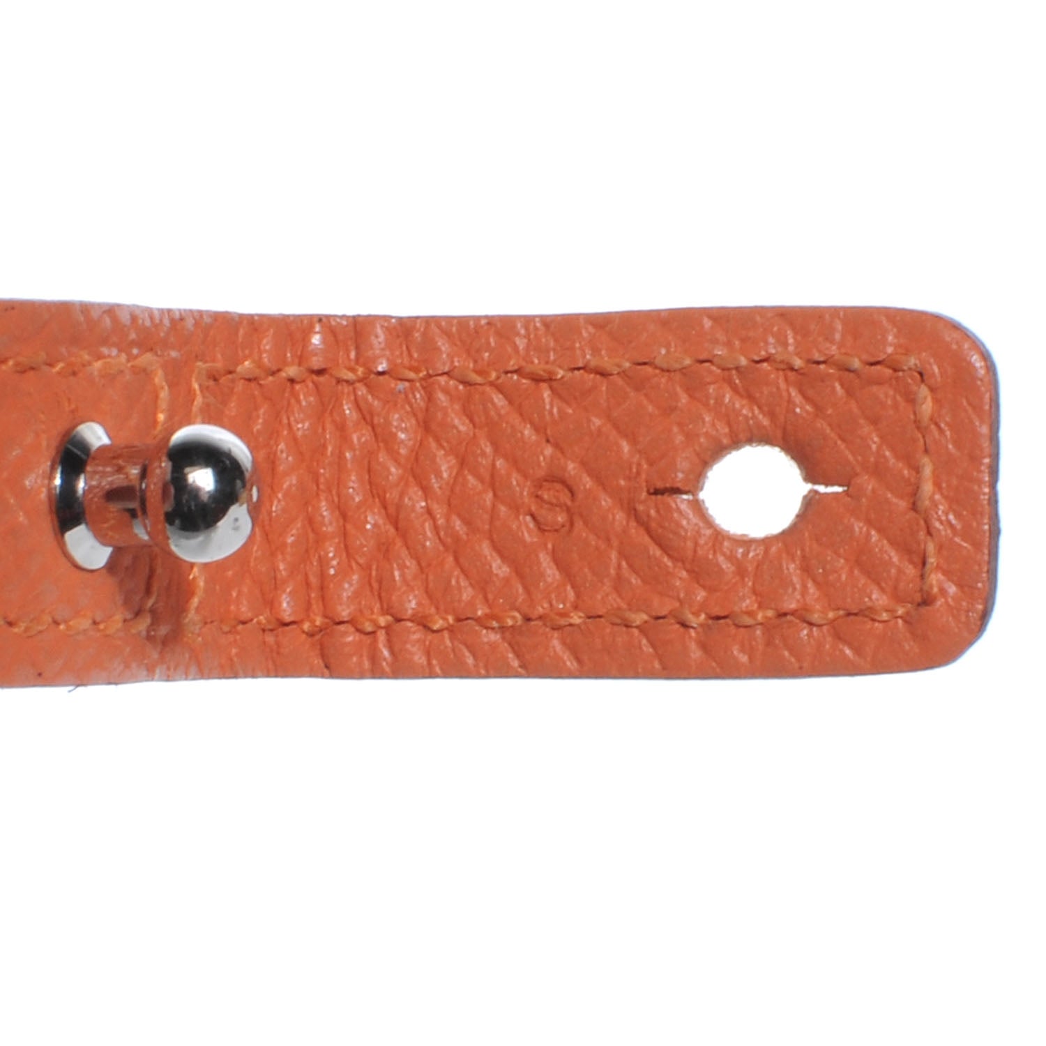 Hermes Epsom Baby Pavane Double Tour Bracelet Small Crevette 7 of 7