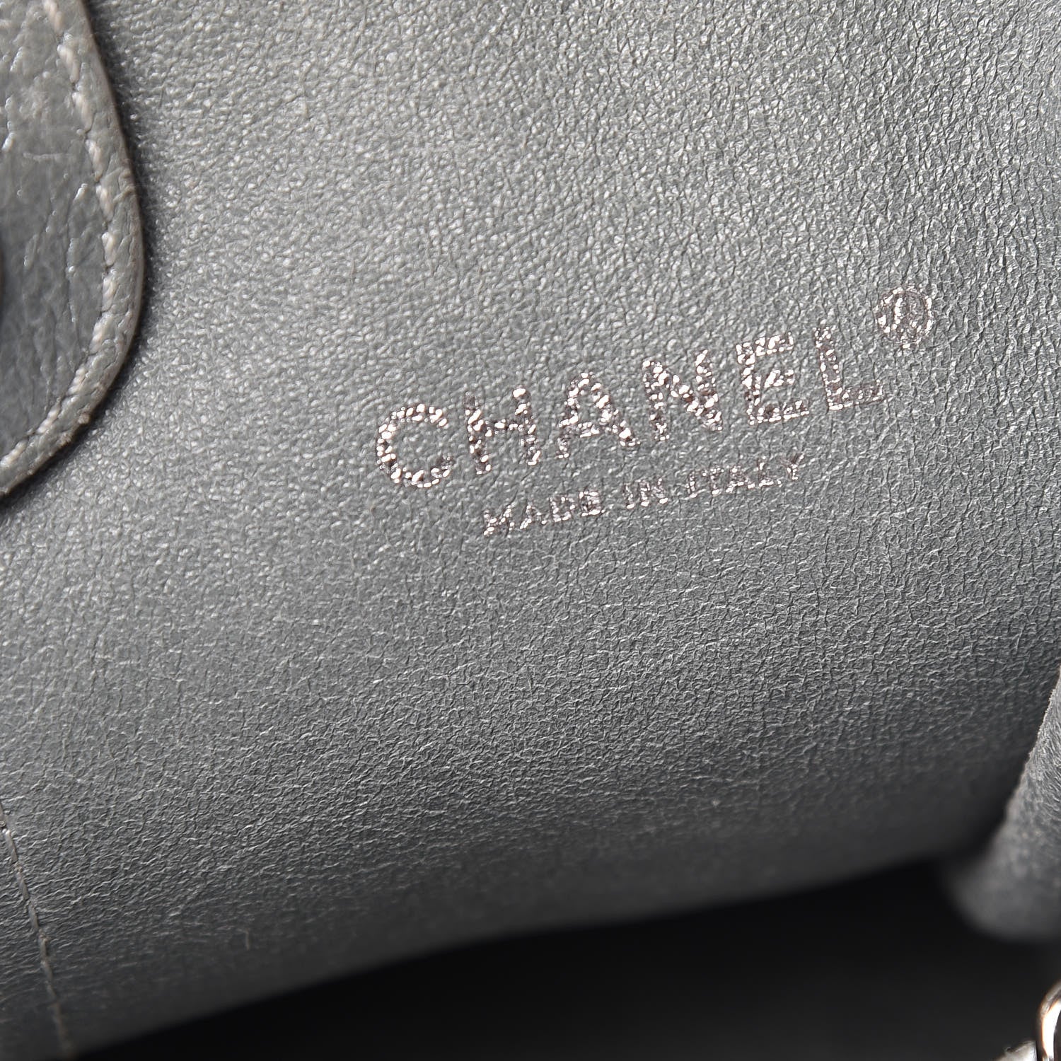 Chanel Iridescent Caviar Camellia Flower Shopping Tote Grey 9 of 12