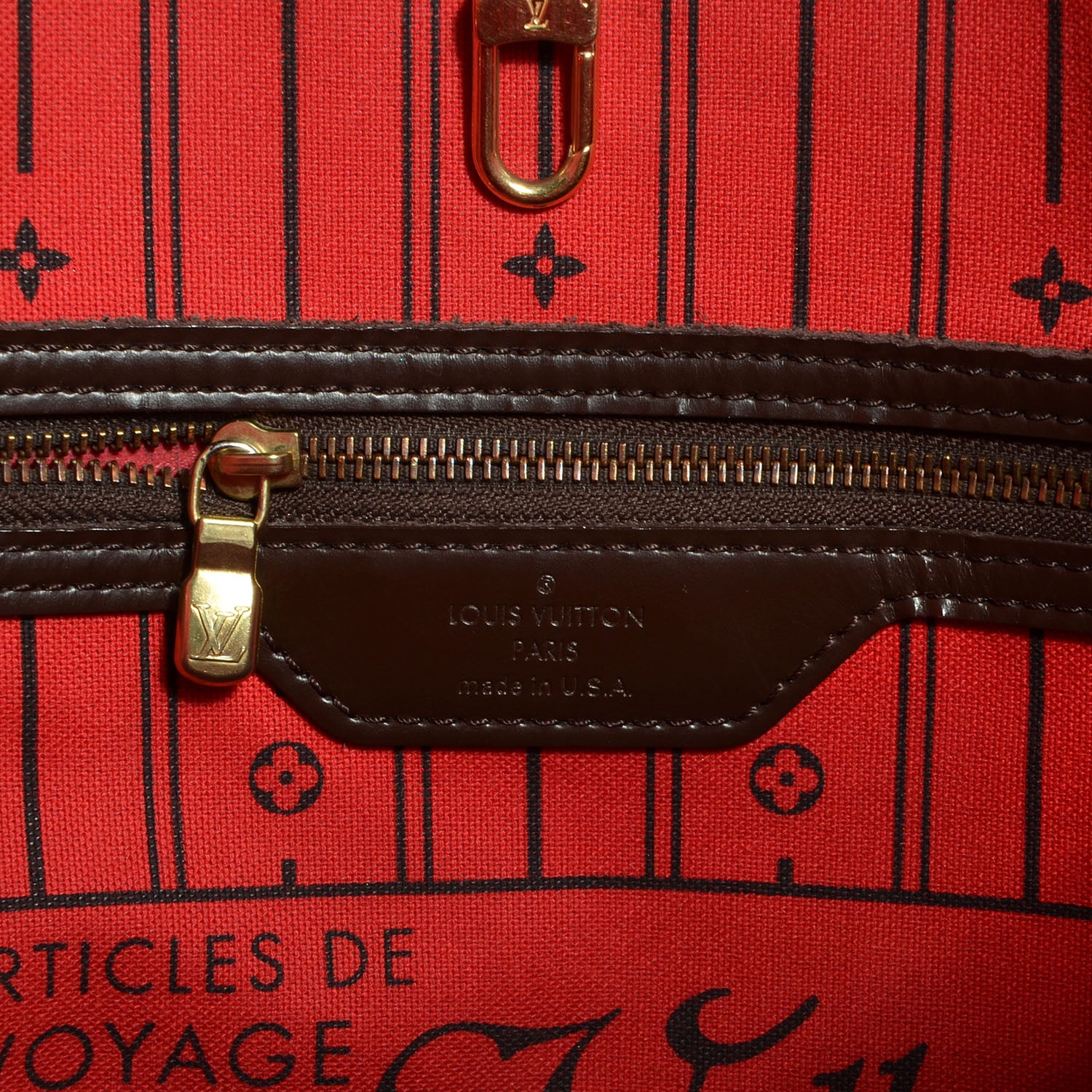 Louis Vuitton Damier Ebene Neverfull MM 6 of 7