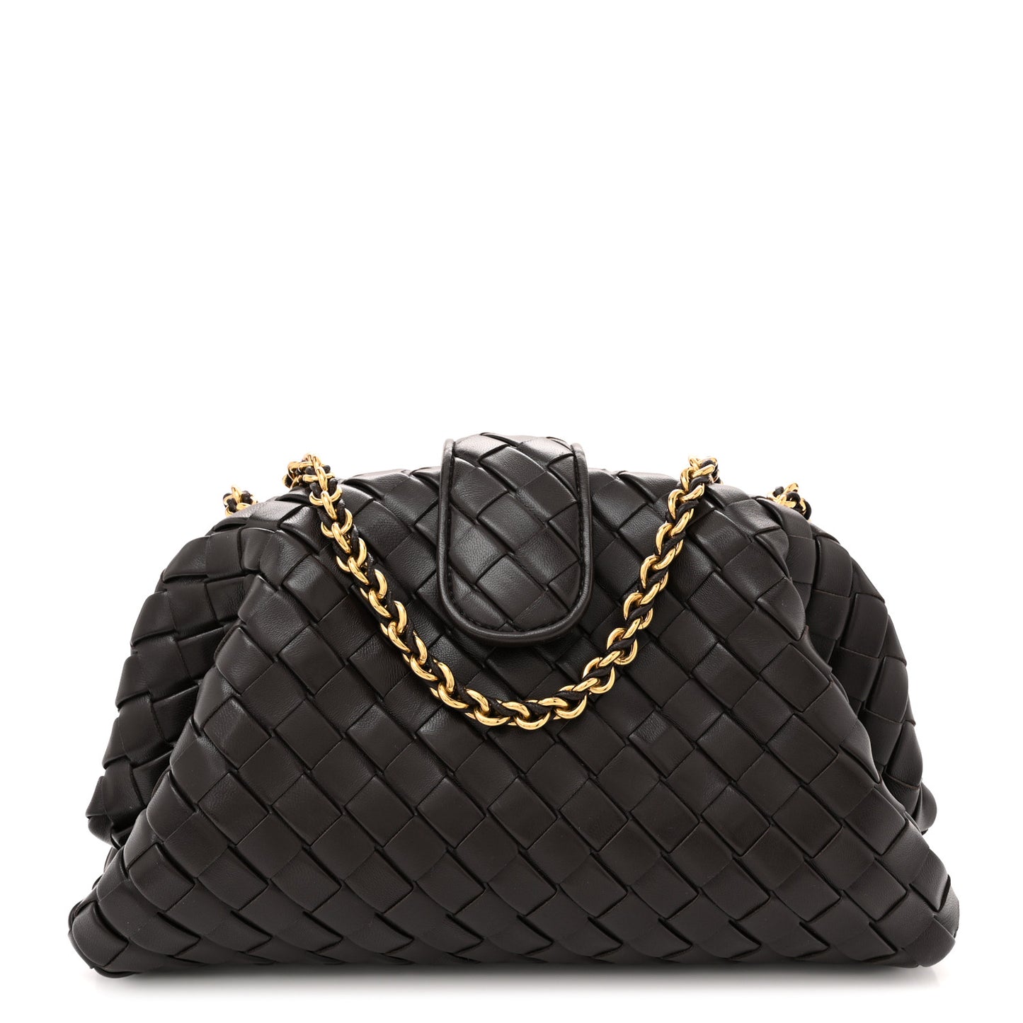 Nappa Intrecciato Teen The Lauren 1980 Clutch With Chain Fondant