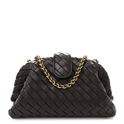Bottega Veneta Nappa Intrecciato Teen The Lauren 1980 Clutch With Chain Fondant 1 of 11